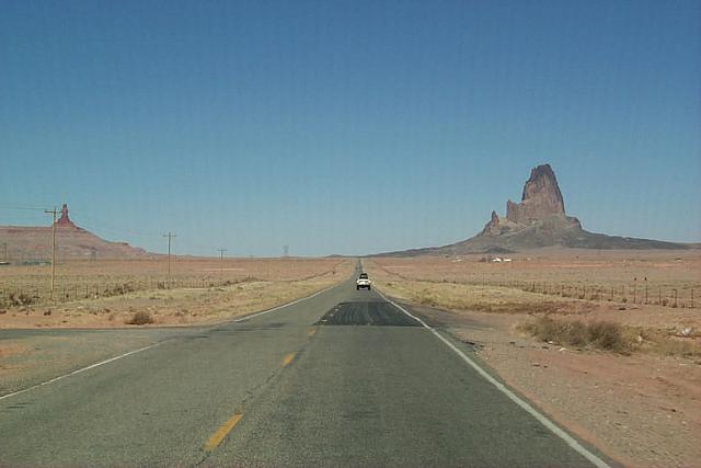 Heading in to Monument Valley.