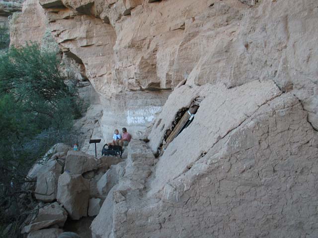 Turkey Creek Cliff Dwelling.  Not far from where we camped.