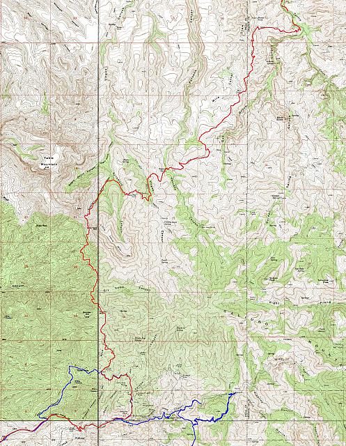 trail map for turkey creek/rug road