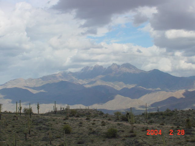 Four Peaks in the distance.