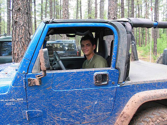 Brandon and his Jeep.
