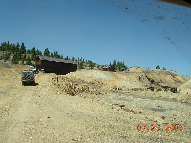 The ore house at the Diamond Mine on the Historical Mining District trip