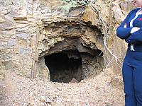 A mine shaft.
