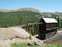 An abandonded ore house on the Historical Mining District trip