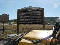 Leadville  sign