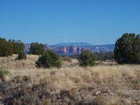 Snow-capped San Francisco Peaks in the distance