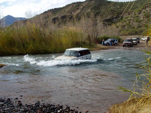 Trying to push the Verde River out of the way.
