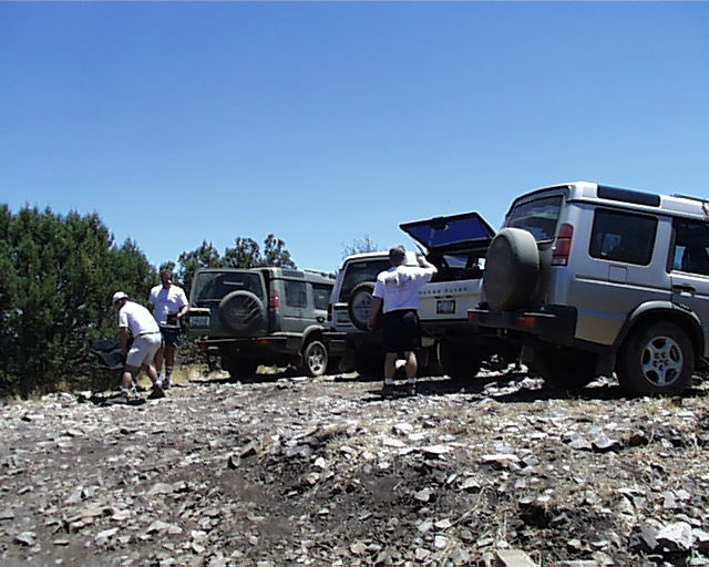 Picnicing at the top of Rice Peak