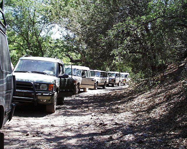 Stopped on the trail