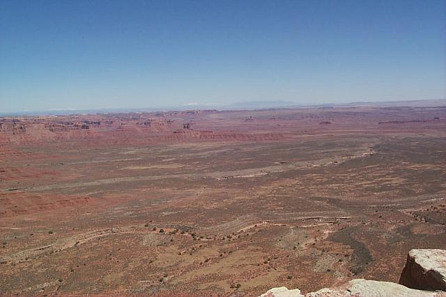 View of the valley from the top of the switchback climb