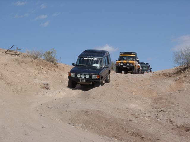 Brenda takes her newly purchased Disco down the hill