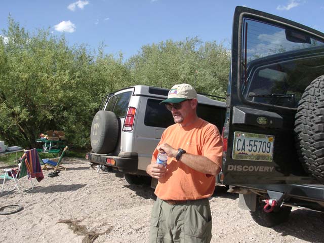 Michael McDonald takes a break