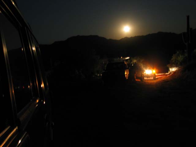 The full moon shines bright in this 15-second exposure.