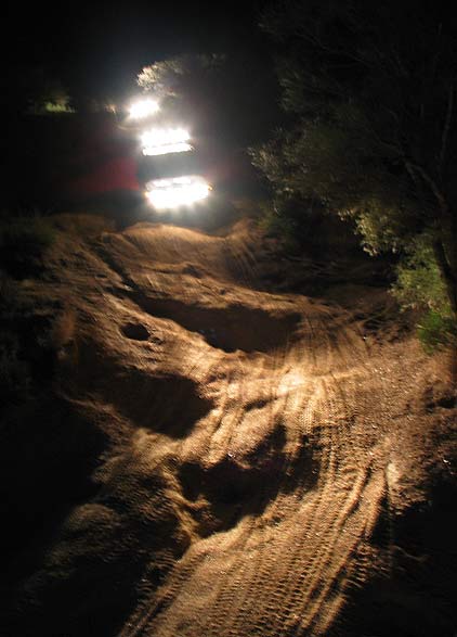 The 'edge of the earth'.  It is a steep and loose section of the trail.