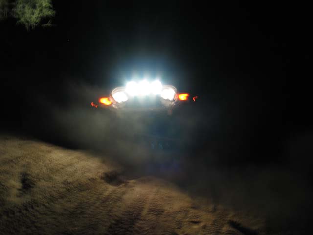 Alan's Jeep Rubicon crests the top of the 'edge of the earth'.
