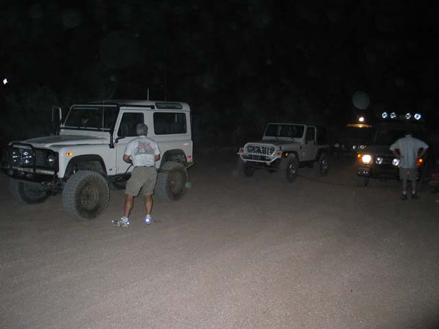 Airing up at the end of the trail.