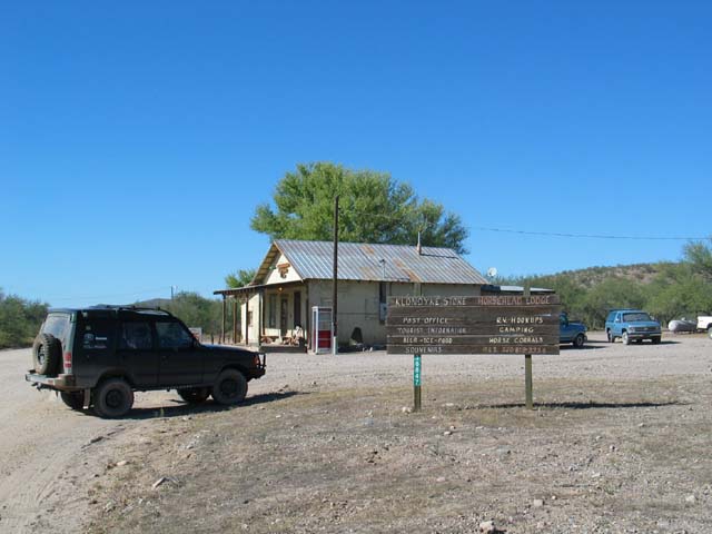 The town of Klondyke, on the way to Turkey Creek