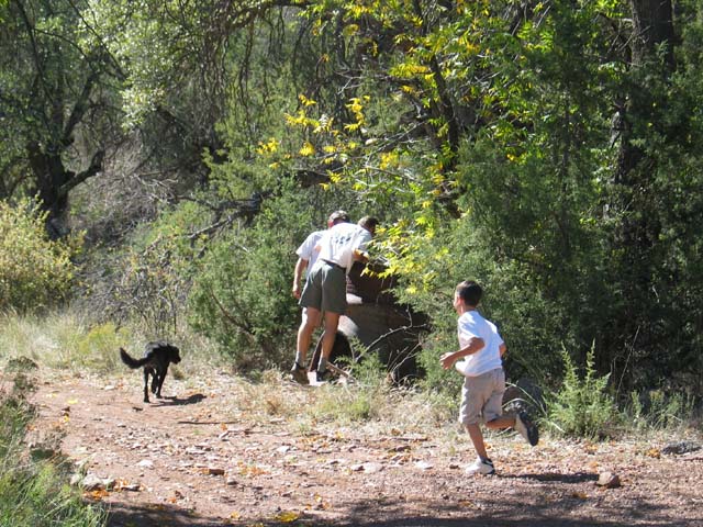 We puzzle over the purpose of some old mining equipment.