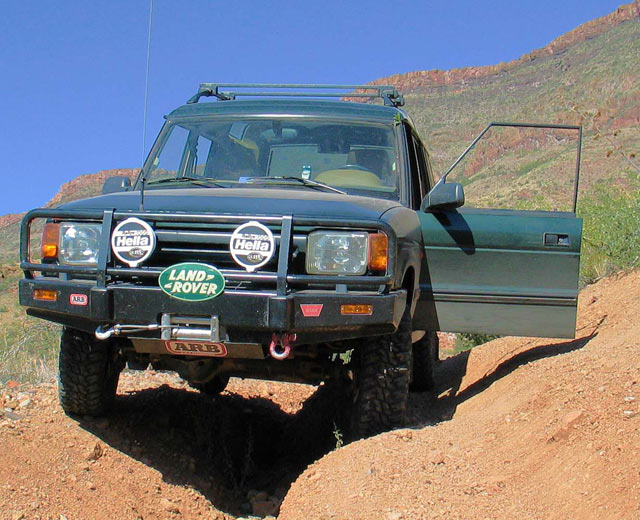 I had to park straddling a washout when someone ahead got stuck.