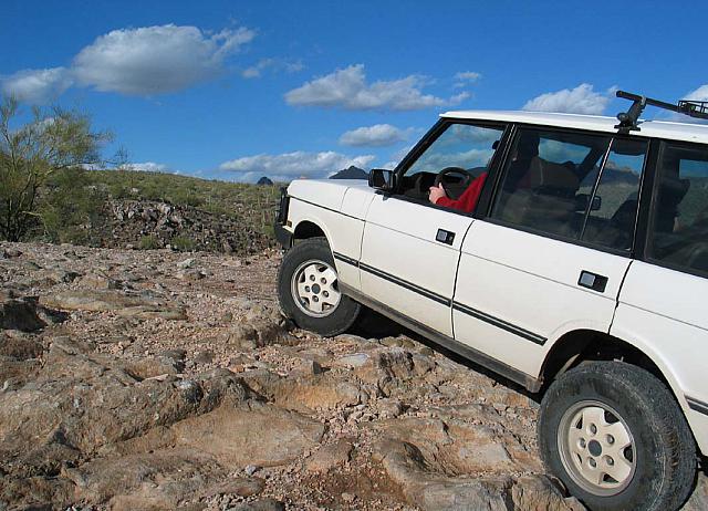 James finishes up going over some rocks