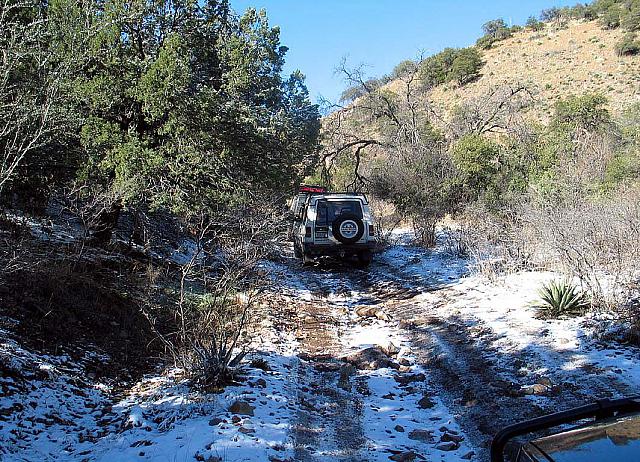 This trails got snow on it!