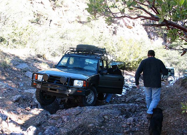 Mike checks to see what his dif is bumping up against.