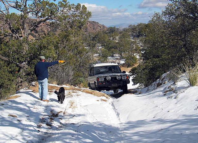 Mike gives Jeff a few pointers.