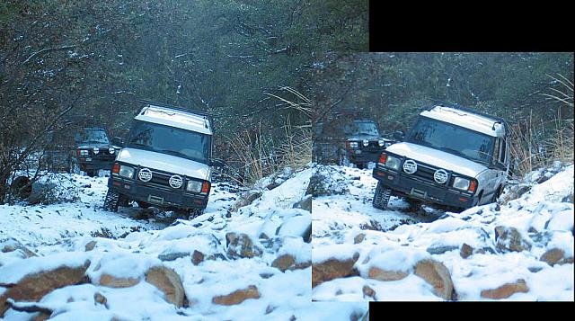 Jeff slides sideways into a rut.