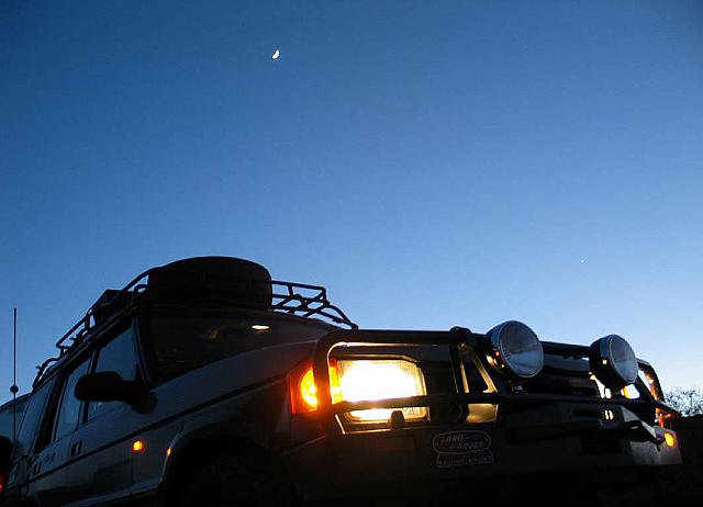 The moon over McRover