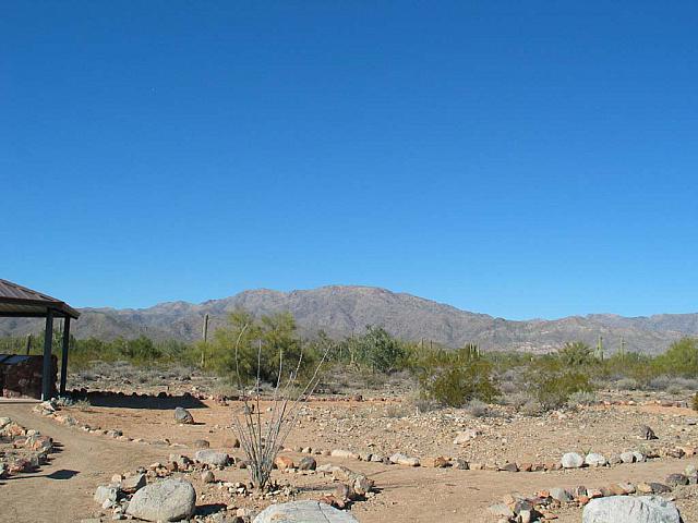 All done, the mountain in the distance.