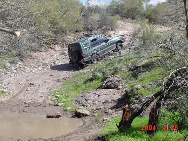 Jon heads up the trail.