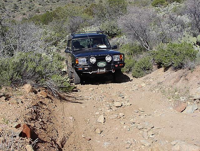 Jon climbing the trail