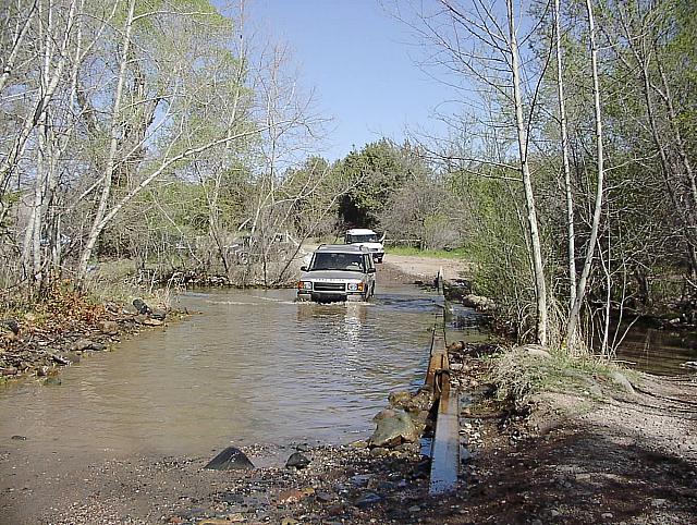 Ziad crossing Sycamore Creek