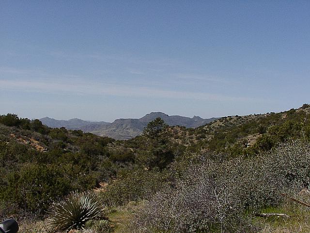 The view from the top, looking west