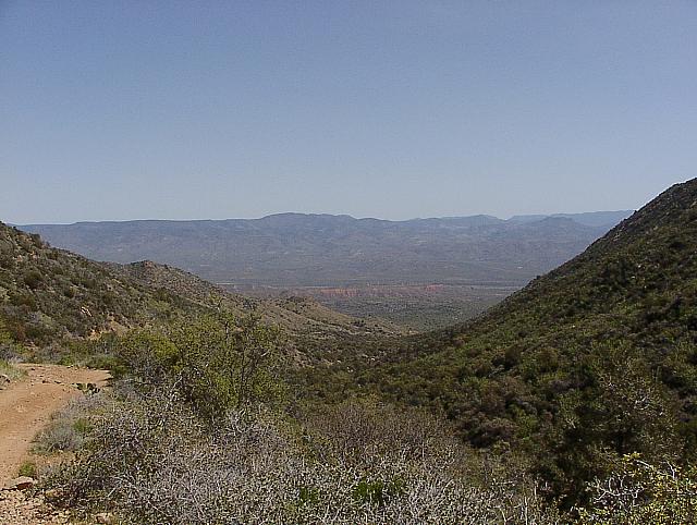 The view east to Roosevelt Lake basin
