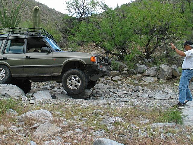 Mike gets a wheel off the ground