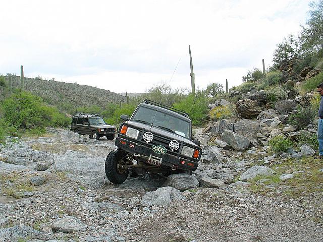 Jon makes his way through the rocks