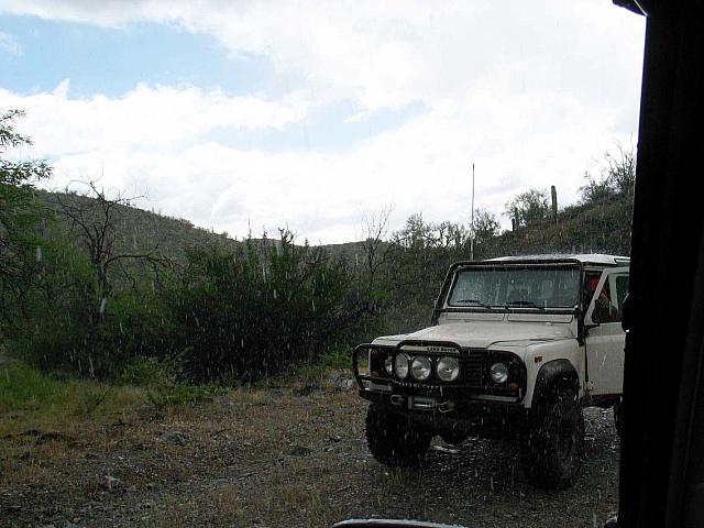 A brief hailstorm cools things down