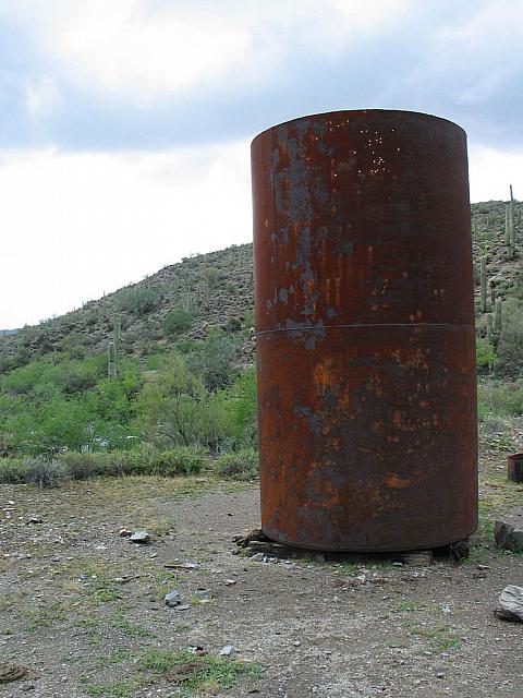 An old tank at the end of Lower Ajax