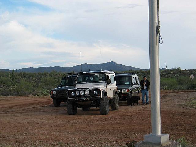Here we are at the flag pole again.  The day is done.