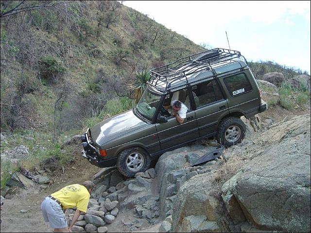 The trick is to get over this obstacle without ruining your vehicle or the people around you.