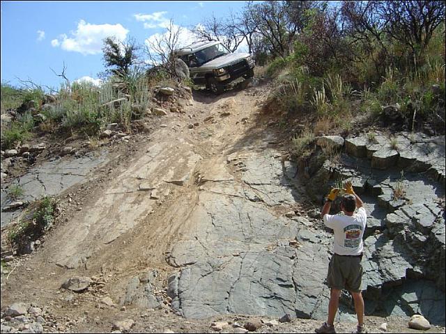 Clay begins to go down the bypass for the 'Step'