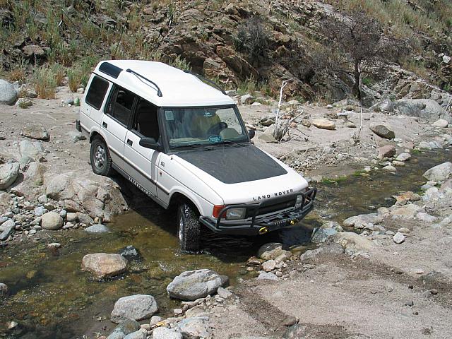 Rob gets his front tires wet