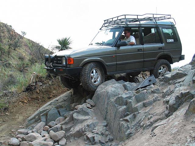 Here's Mike getting ready to go over the 'Step'