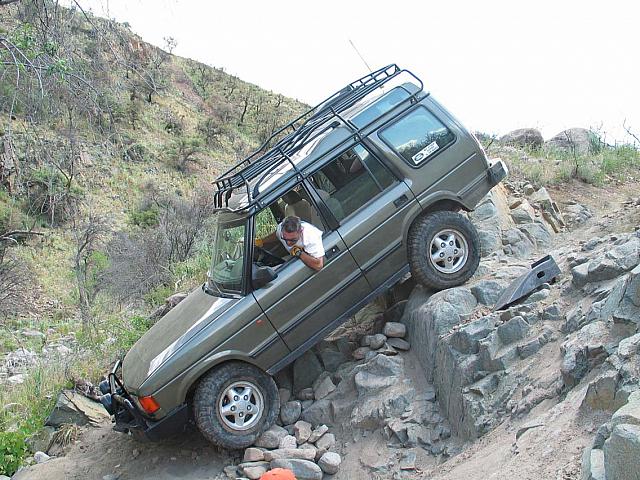 Mike at full tilt on the step