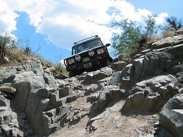 Jon starts to head down the 'step'