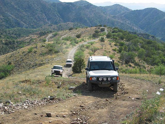 Jess, Clay, and Rob on the trail