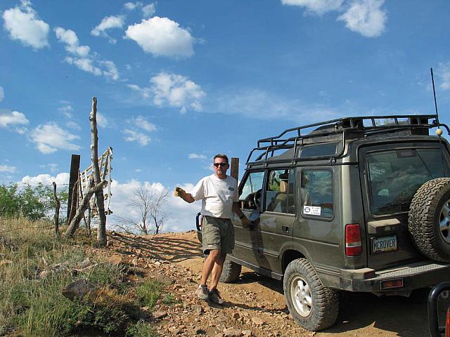 Mike telling the photographer to stop taking pictures of him