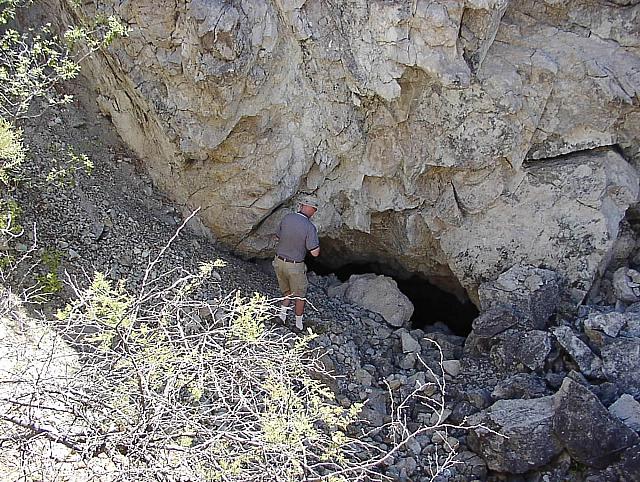 Jon checking a mine in Duquesne.