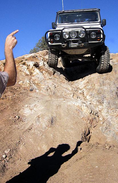 Mike directs Leo down Three Feathers